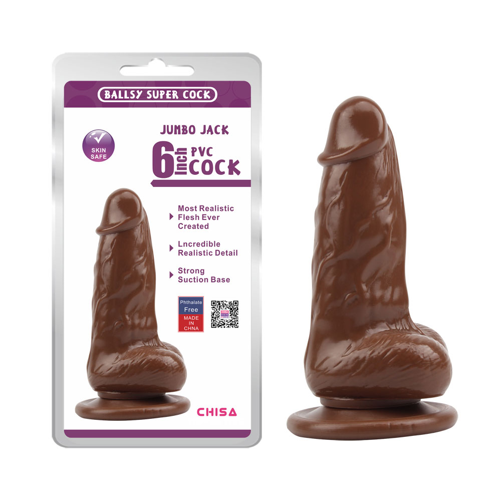 JUMBO JACK 6 Dildo - အညိုရောင်